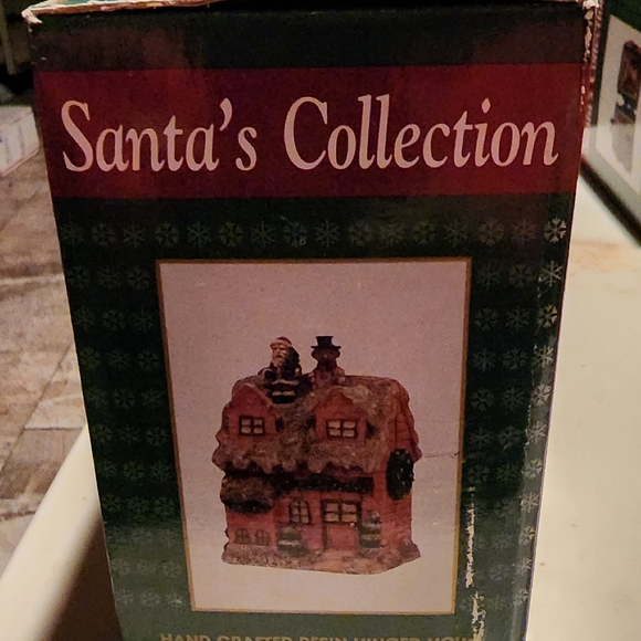1995 Santa's Collection hand crafted resin hinged house New in Box - Picture 8 of 13